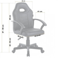 Кресло офисное геймерское Bonro B-043 черное