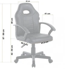 Крісло офісне геймерське Bonro B-043 чорне