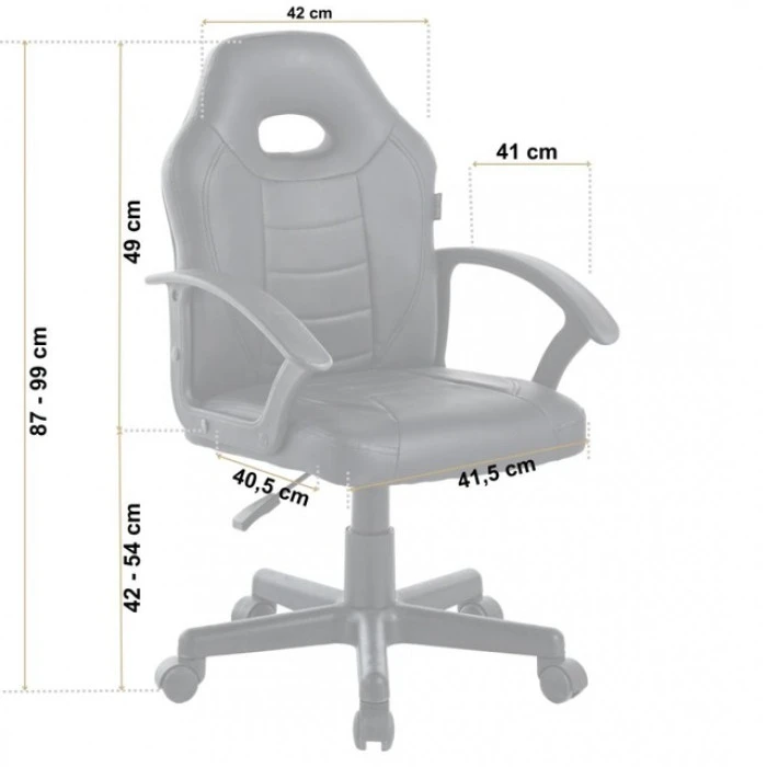 Крісло офісне геймерське Bonro B-043 чорне