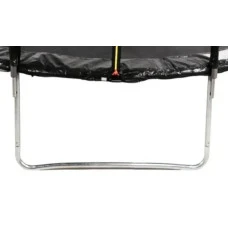 Батут дитячий з сіткою та драбинкою 374 см Atleto чорний