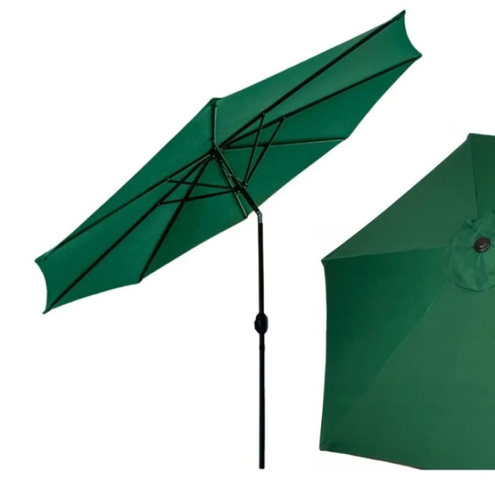 Зонтик садовый регулируемый с наклоном зеленый Bonro B-016 3м 8 спиц