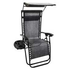 Шезлонги комплект 2шт Bonro SP-167A серый с крышкой