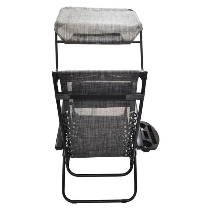 Шезлонги комплект 2шт Bonro SP-167A сірий з дашком