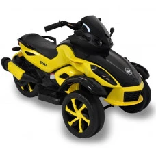 Дитячий електромотоцикл трицикл Spoko SP-610 жовтий