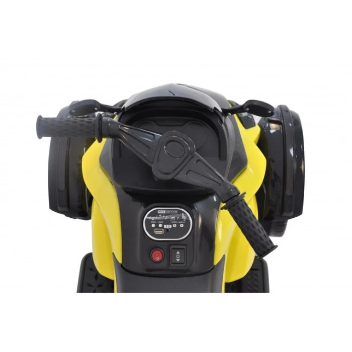 Дитячий електромотоцикл трицикл Spoko SP-610 жовтий