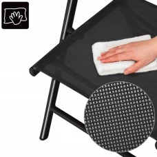 Раскладное кресло для отдыха регулируемая спинка Bonro B-008 черное