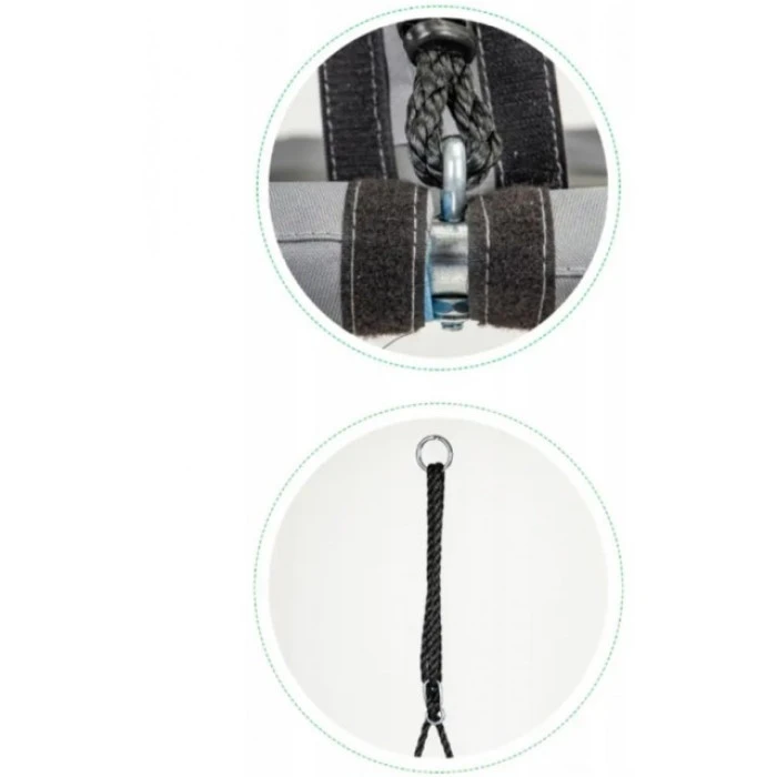 Гойдалка-гніздо підвісна кругла 100 см Spoko SP-001 сіра