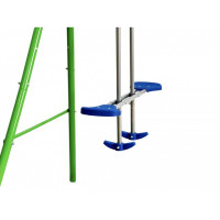 Детский игровой комплекс 4 качели и горка Spoko SP-S04 сине-зеленая