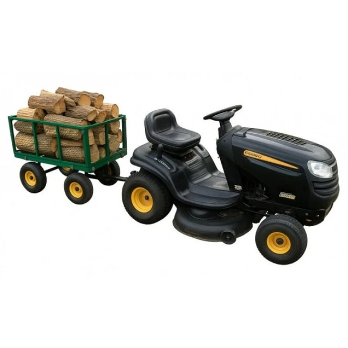 Садовий візок тачка самоскид 4-колісний 200 л Siker TC1841 (350 кг) зелений