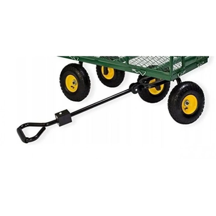 Садовий візок тачка самоскид 4-колісний 200 л Siker TC1841 (350 кг) зелений
