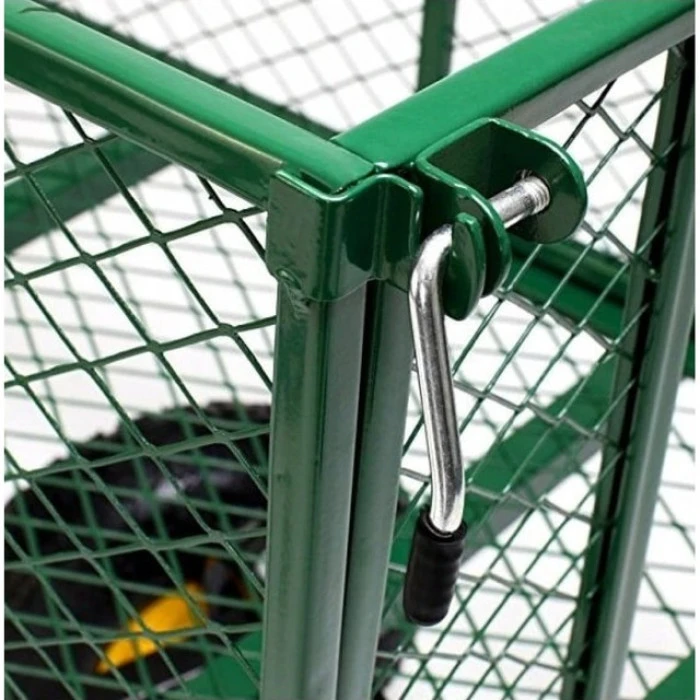 Садовий візок тачка самоскид 4-колісний 200 л Siker TC1841 (350 кг) зелений