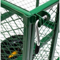 Садовая тележка тачка самосвал 4-колесный 200 л Siker TC1841 (350 кг) зеленый