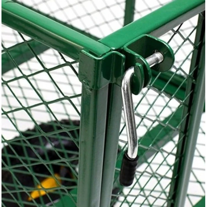 Садовий візок тачка самоскид 4-колісний 200 л Siker TC1841 (350 кг) зелений