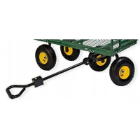 Садовая тележка тачка самосвал 4-колесный 200 л Siker TC1841 (350 кг) зеленый