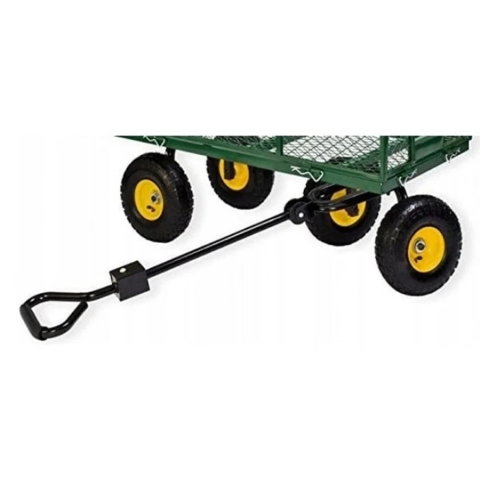 Садовий візок тачка самоскид 4-колісний 200 л Siker TC1841 (350 кг) зелений