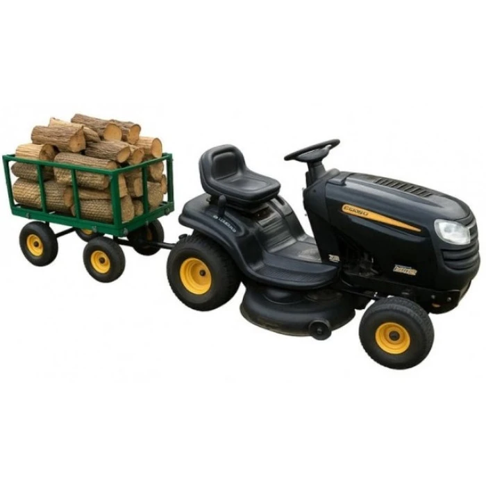 Садовий візок тачка самоскид 4-колісний 200 л Siker TC1841 (350 кг) зелений