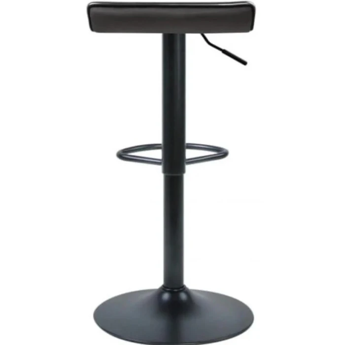 Барний стілець Bonro B-004 велюр сіре з чорною основою