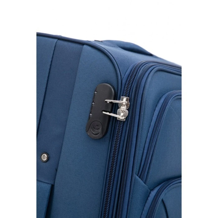 Валіза Bonro Tourist 4 колеса (невелика) синя