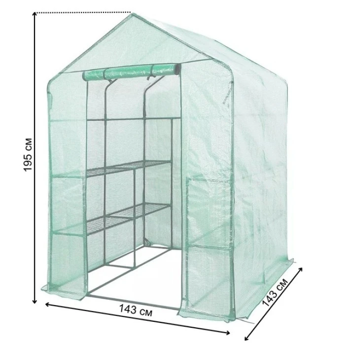 Теплиця парник 8 полиць 143х143х195 см Bonro B-2104