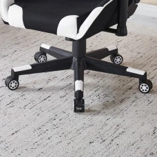 Крісло геймерське з тканини Bonro B-142 біле + 2 подушки