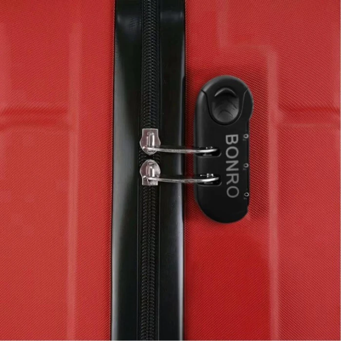 Чемодан комплект пластиковый 2 шт средний большой Bonro 2019 красный