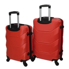 Валіза комплект пластикова 2 шт середня велика Bonro 2019 червоний