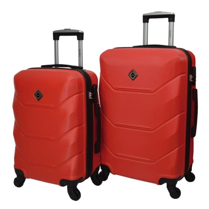 Чемодан комплект пластиковый 2 шт средний большой Bonro 2019 красный