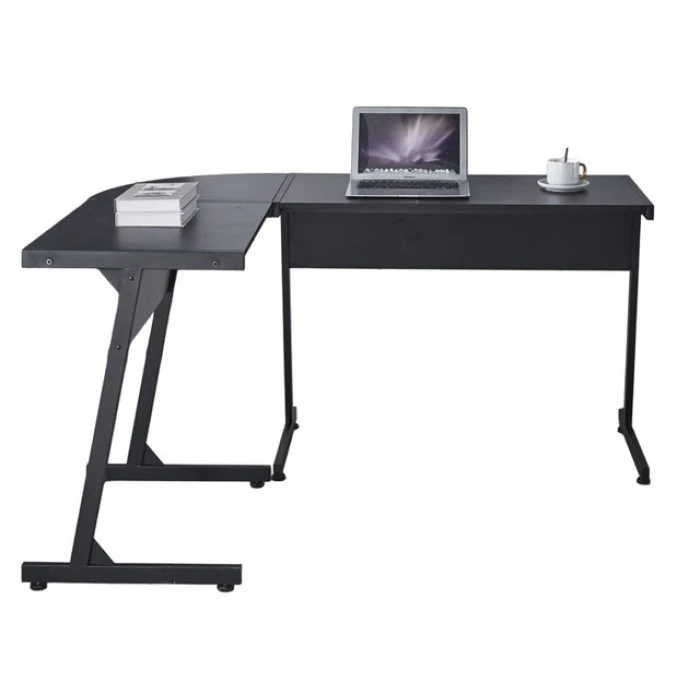 Геймерський ігровий комп'ютерний стіл з підсвіткою 15 мм Bonro B-09 чорний RGB LED