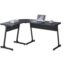 Геймерський ігровий комп'ютерний стіл з підсвіткою 15 мм Bonro B-09 чорний RGB LED