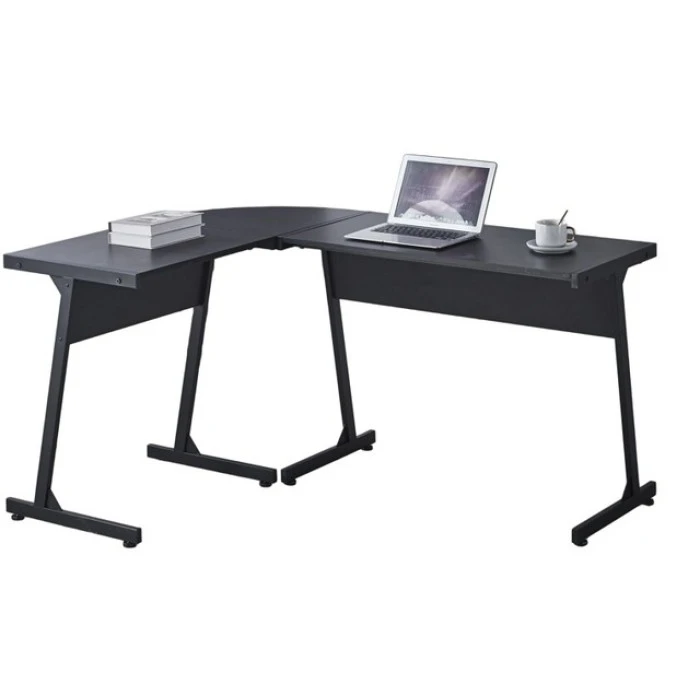 Геймерський ігровий комп'ютерний стіл з підсвіткою 15 мм Bonro B-09 чорний RGB LED