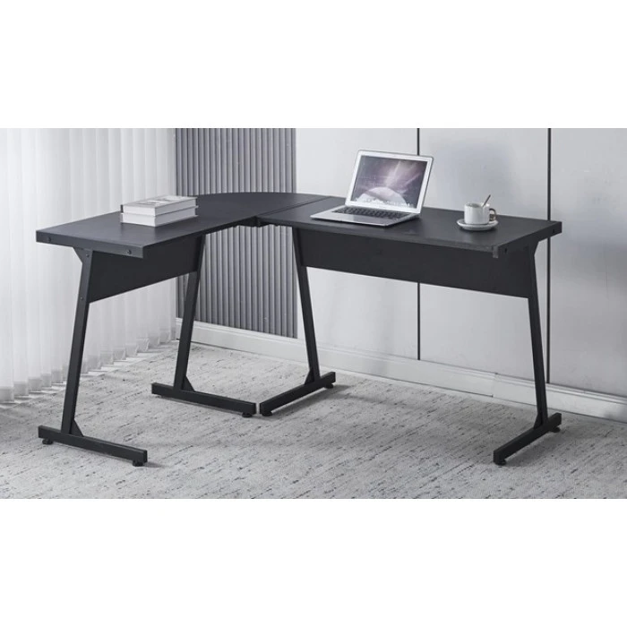 Геймерський ігровий комп'ютерний стіл з підсвіткою 15 мм Bonro B-09 чорний RGB LED