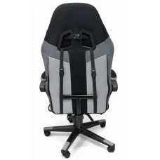 Кресло геймерское из ткани + 2 подушки Bonro B-963 черно-серое