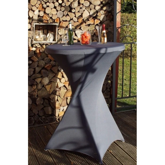 Стіл круглий складаний із пластику для дому, саду, тераси, банкетів Bonro BS 80 см білий