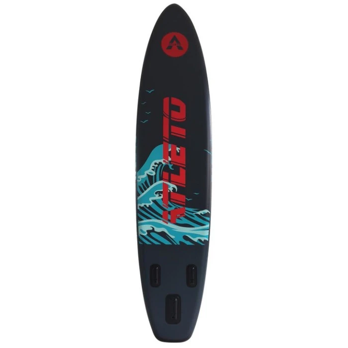 SUP-дошка надувна для плавання Atleto 350 см сіра + сидіння