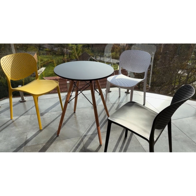 Стол обеденный круглый Bonro В-957-600 Черный