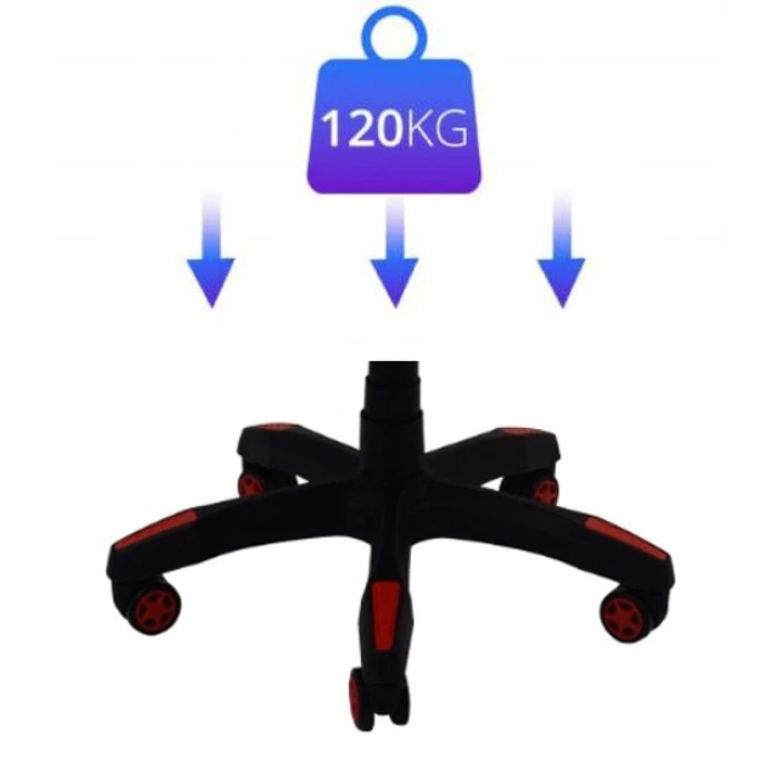 Крісло геймерське Bonro B-810 червоне з підставкою для ніг