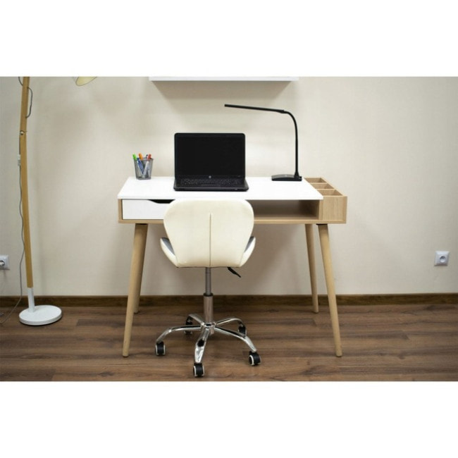 Кресло на колесах серое+белое Bonro B-531