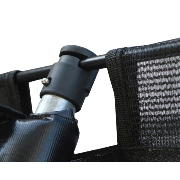 Батут Atleto 404 см з внутрішньою сіткою та драбинкою multikolor