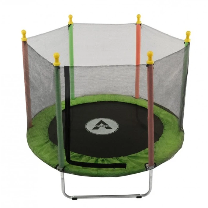 Батут манеж дитячий з сіткою Atleto 140 см зелений KRB10