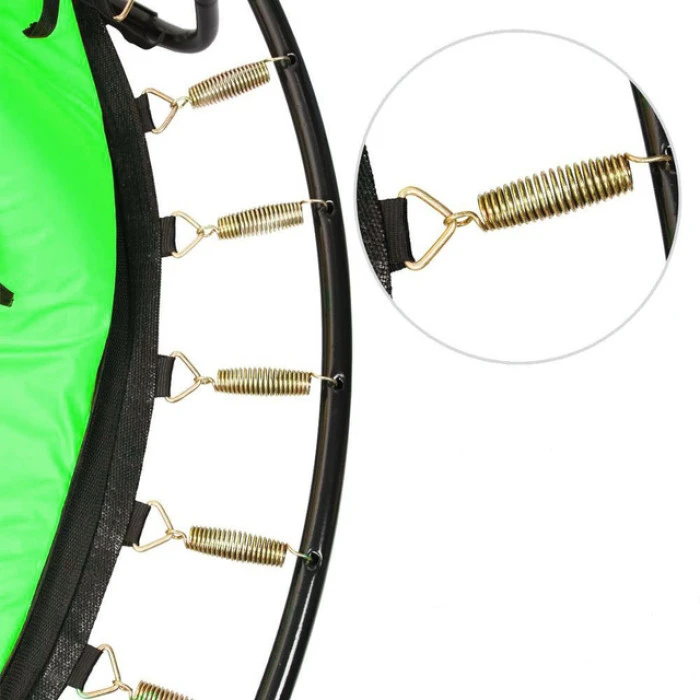 Батут манеж дитячий з сіткою Atleto 140 см зелений KRB10