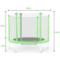 Батут манеж дитячий з сіткою Atleto 140 см зелений KRB10