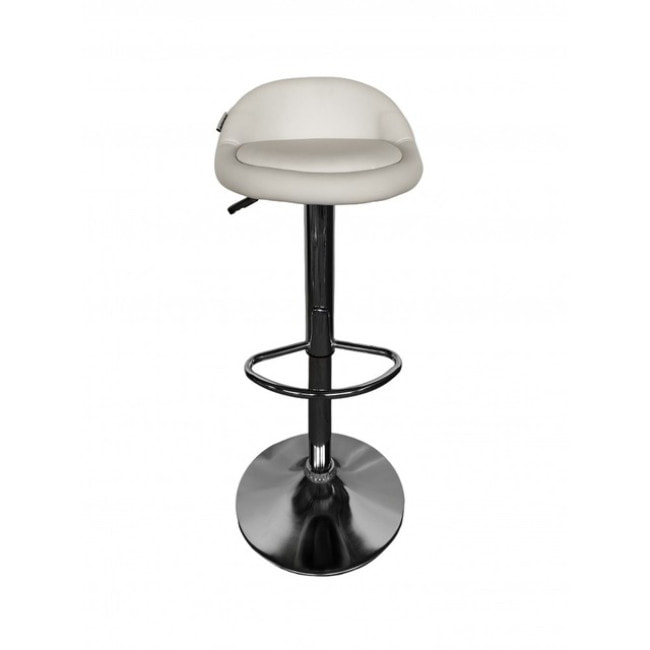 Барный стул со спинкой Bonro B-075 белый