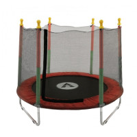 Батут манеж дитячий з сіткою Atleto 160 см червоний KRB10