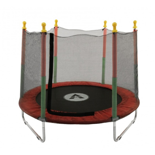 Батут манеж дитячий з сіткою Atleto 160 см червоний KRB10