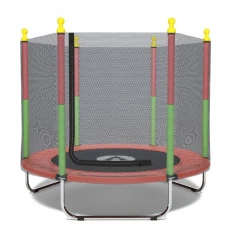 Батут манеж дитячий з сіткою Atleto 160 см червоний KRB10