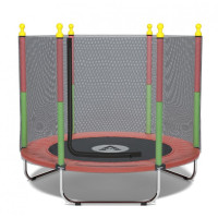 Батут манеж дитячий з сіткою Atleto 160 см червоний KRB10