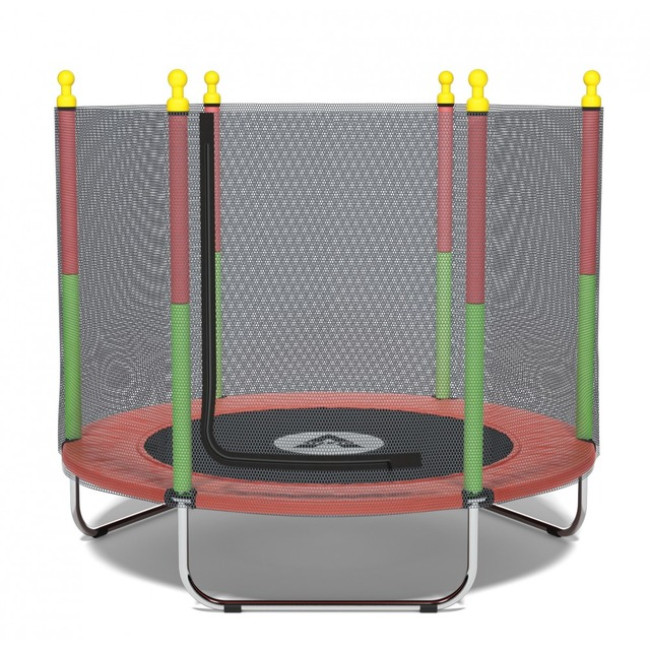 Батут манеж дитячий з сіткою Atleto 160 см червоний KRB10