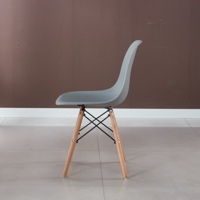 Крісло для кухні на ніжках Bonro В-173 FULL KD сіре (2шт)