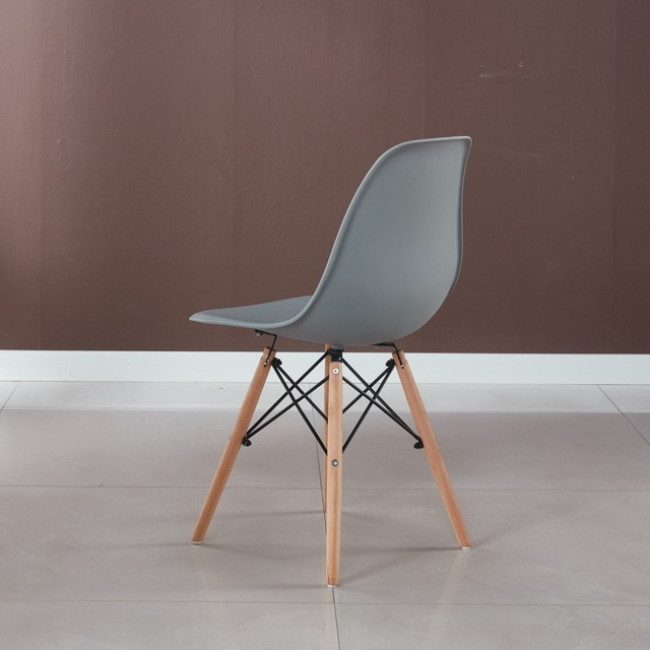 Крісло для кухні на ніжках Bonro В-173 FULL KD сіре (2шт)