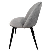 Стул кресло для кухни, гостиной, кафе Bonro B-659 серое